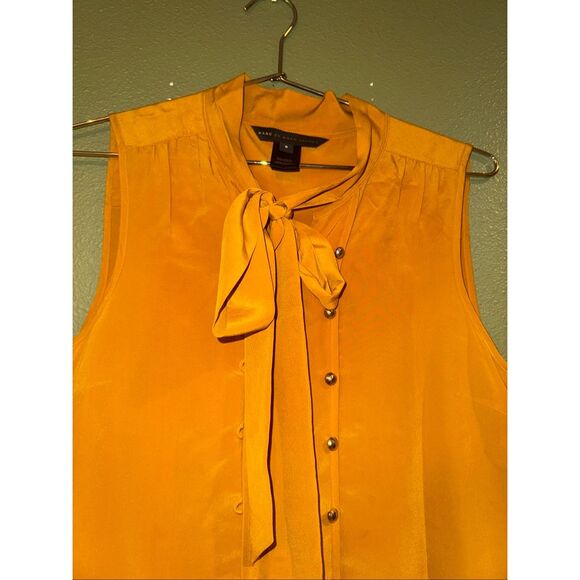 Silk Marc Jacob’s Mustard Blouse *note - Picture 2 of 16